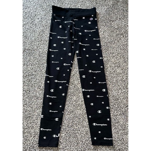 Champion Girls‎ Black Leggings size large - Picture 1 of 6